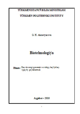 Biotehnologiýa